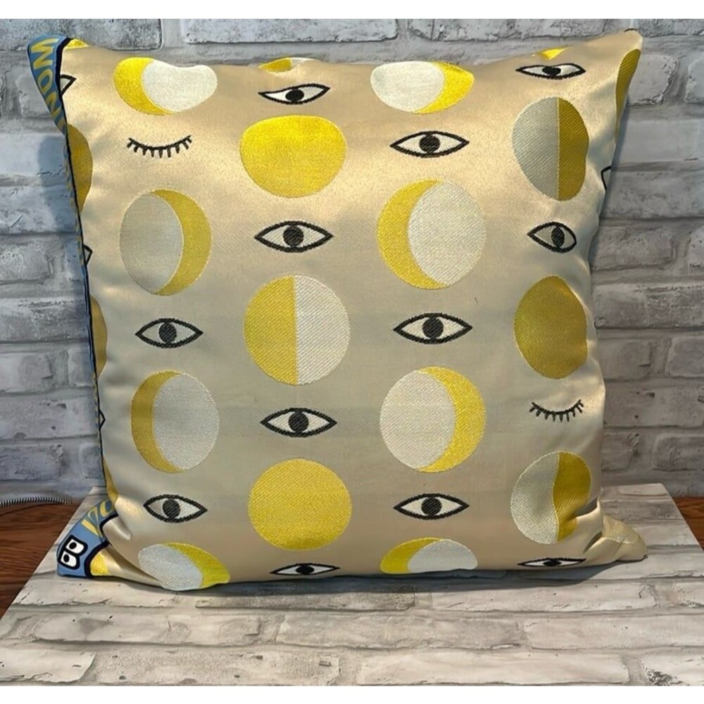 Wondermooi eye Pillow 16 by 16 inch accent throw pillow glodande moon accent